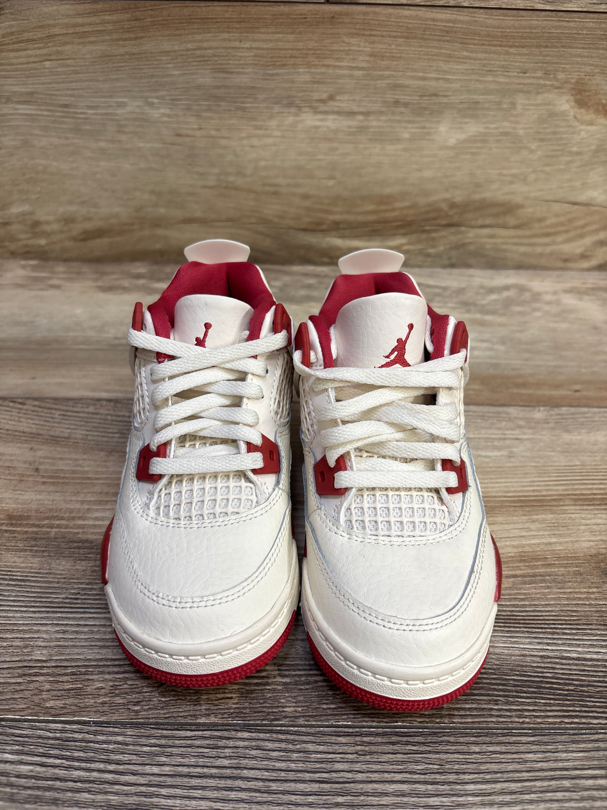 Air Jordan 4 Retro Sneakers Ivory/Sierra Red sz 11c