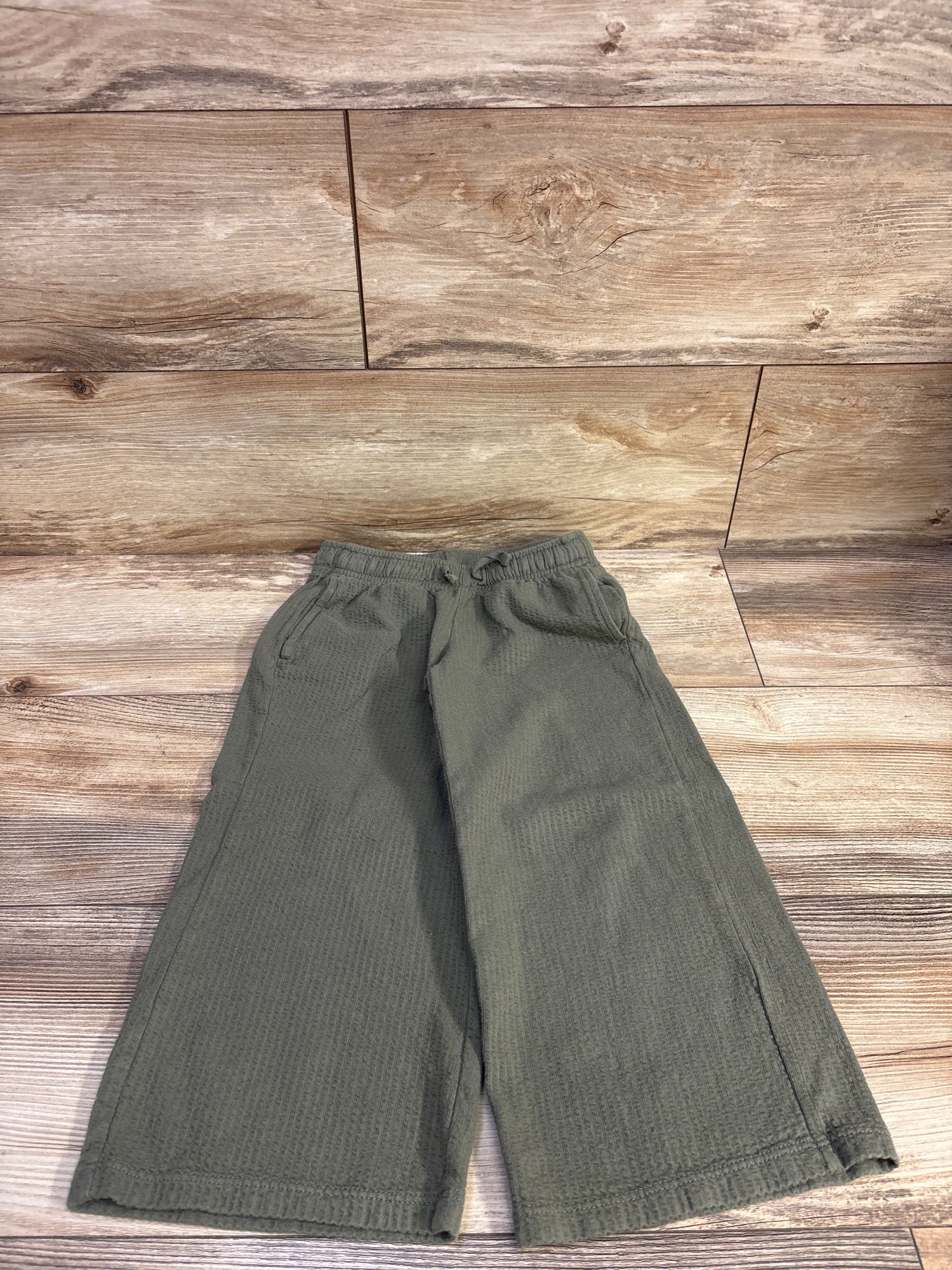 Cat & Jack Textured Drawstring Pants Green sz 5T
