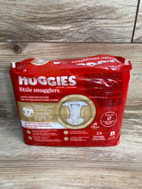 NEW Huggies Little Snugglers Baby Diapers, 24ct Size Newborn