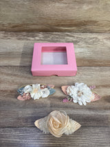 NEW 3pk Floral Hair Accessories