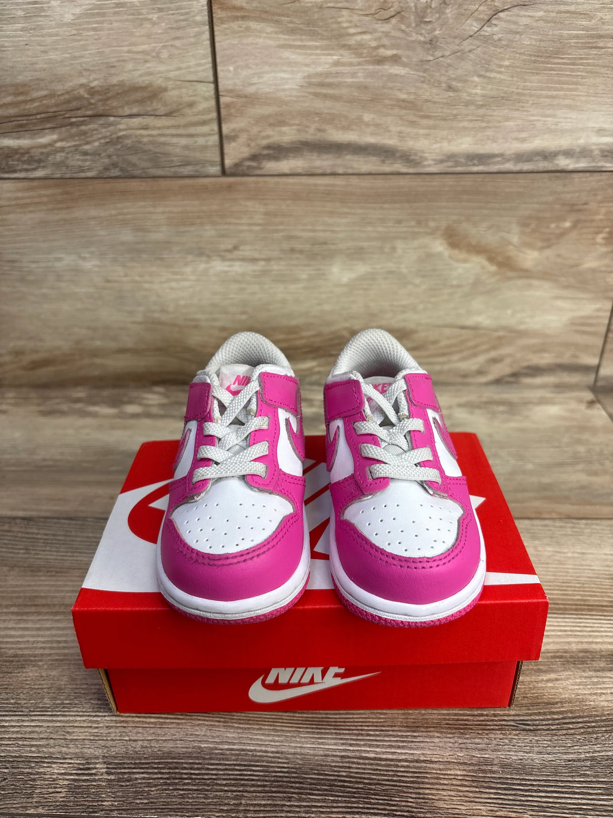 Nike Dunk Low TD 'Laser Fuchsia' Sneakers sz 6c