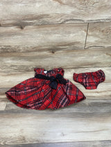 Bonnie Baby 2pc Plaid Dress & Bloomers Red sz 3-6m - Me n Mommy To Be