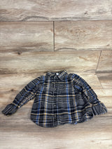 Old Navy Plaid Button Up Shirt Grey sz 4T