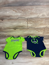 Nike 2pk Seahawks Bodysuit Set Navy sz 24m