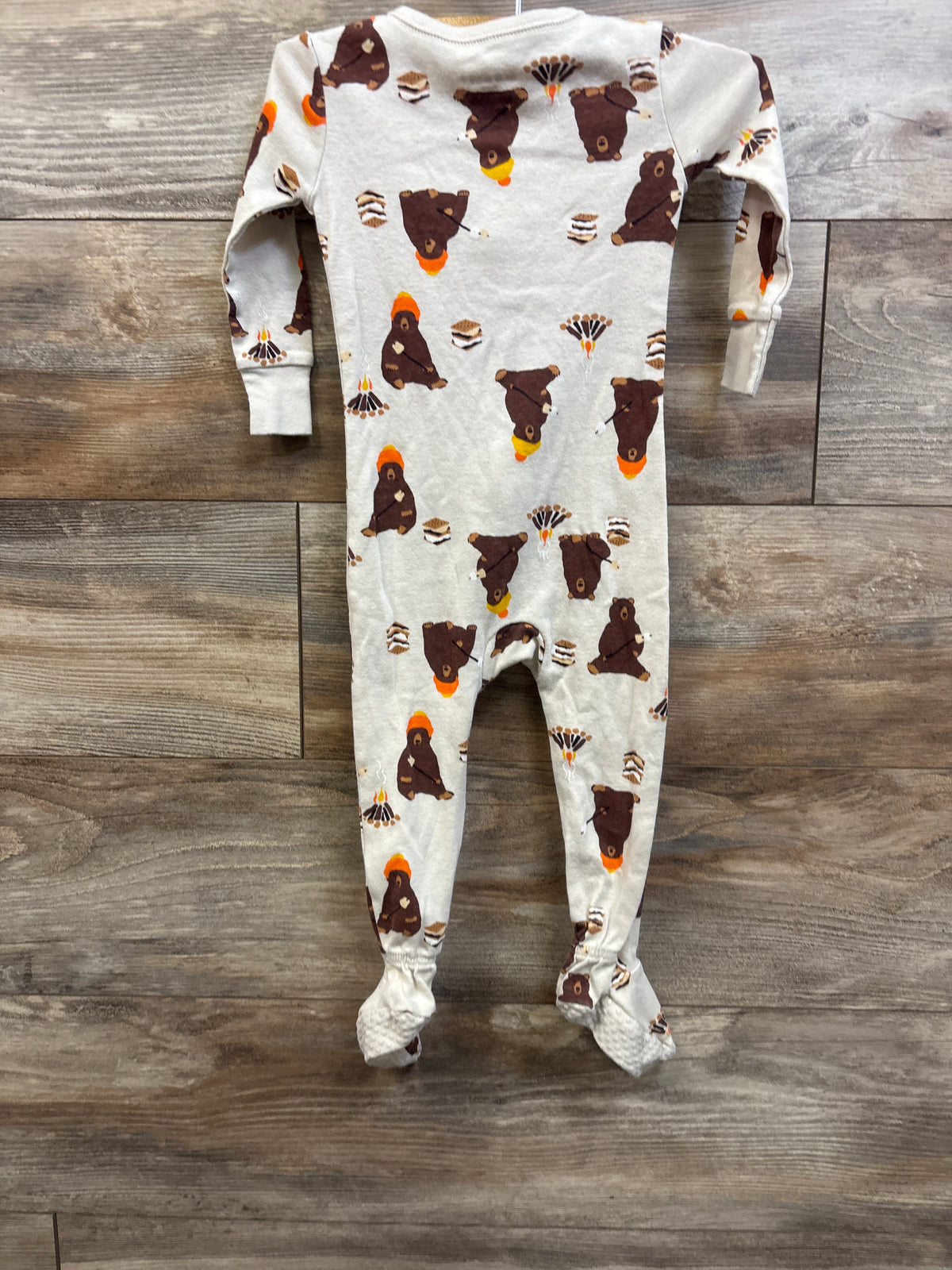 Old Navy Bear S'mores Sleeper Beige sz 18-24m