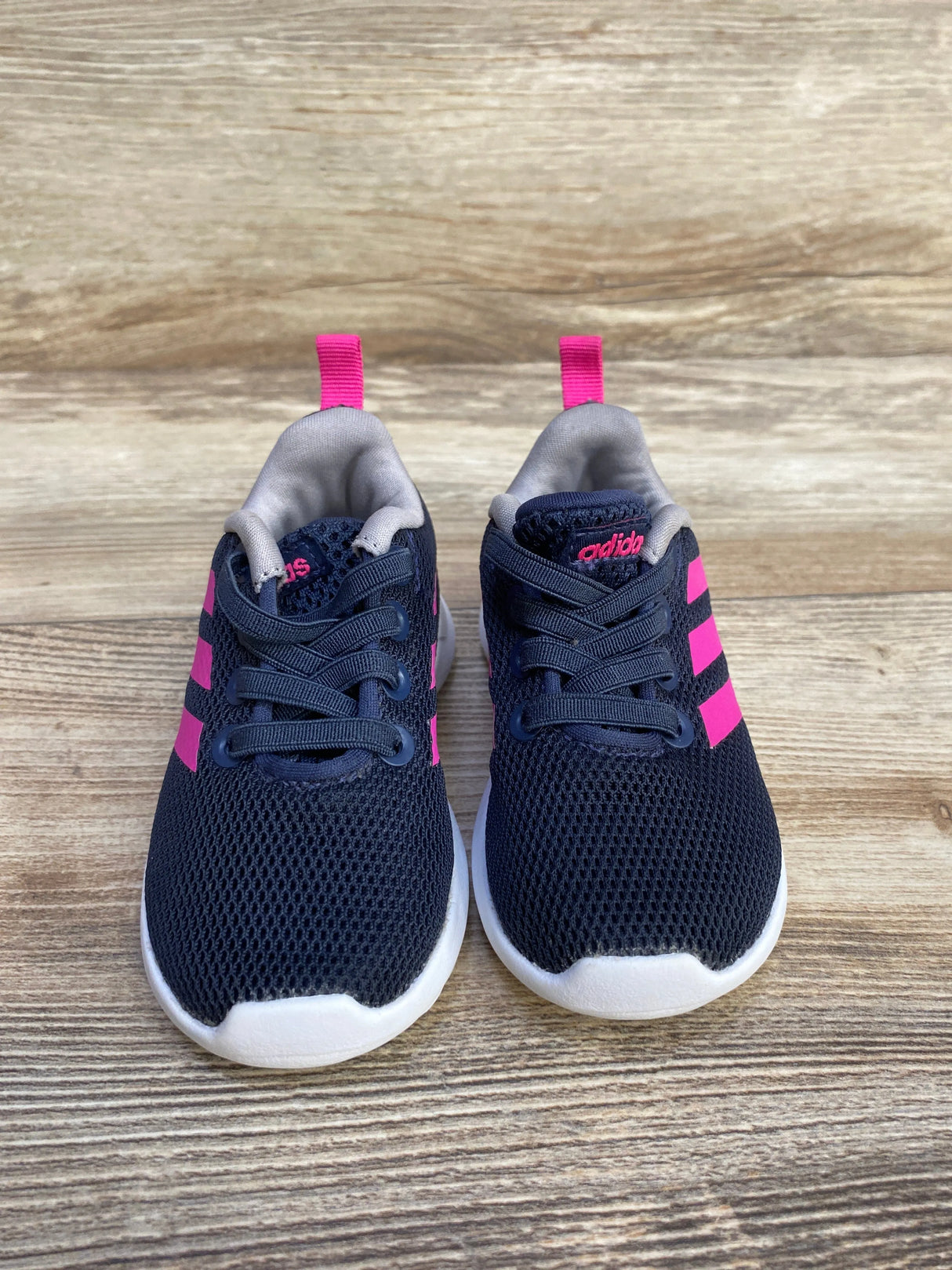 Adidas Lite Racer Sneakers Navy/Pink sz 5c
