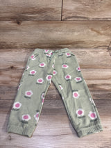 Cat & Jack Floral Drawstring Joggers Green sz 3T