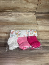 NEW Comfort by ITG 6pk Girls Socks Pink sz 12-24m