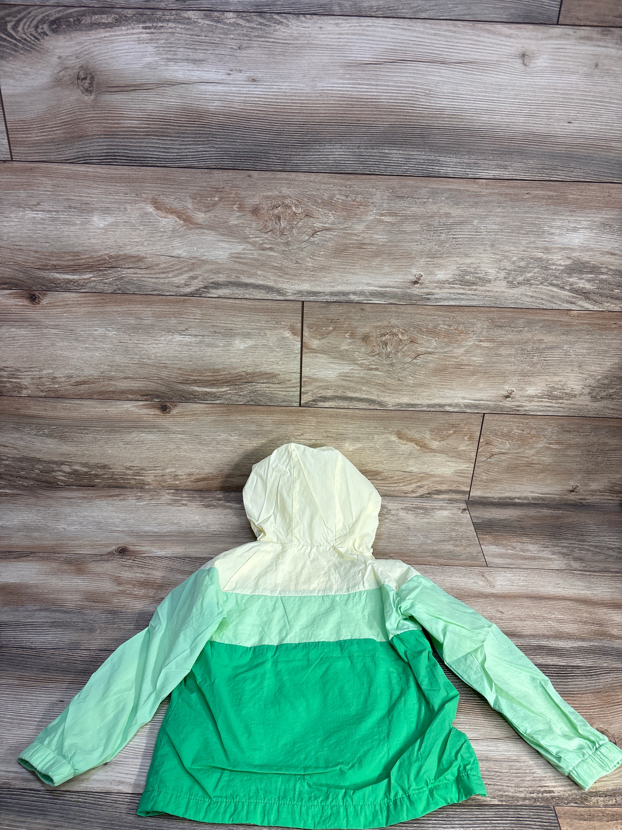 Cat & Jack Popover Color Block Anorak Windbreaker Jacket Yellow sz 5T