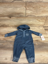 NEW Just One You Waffle Knit Hooded Coverall Blue sz 3m
