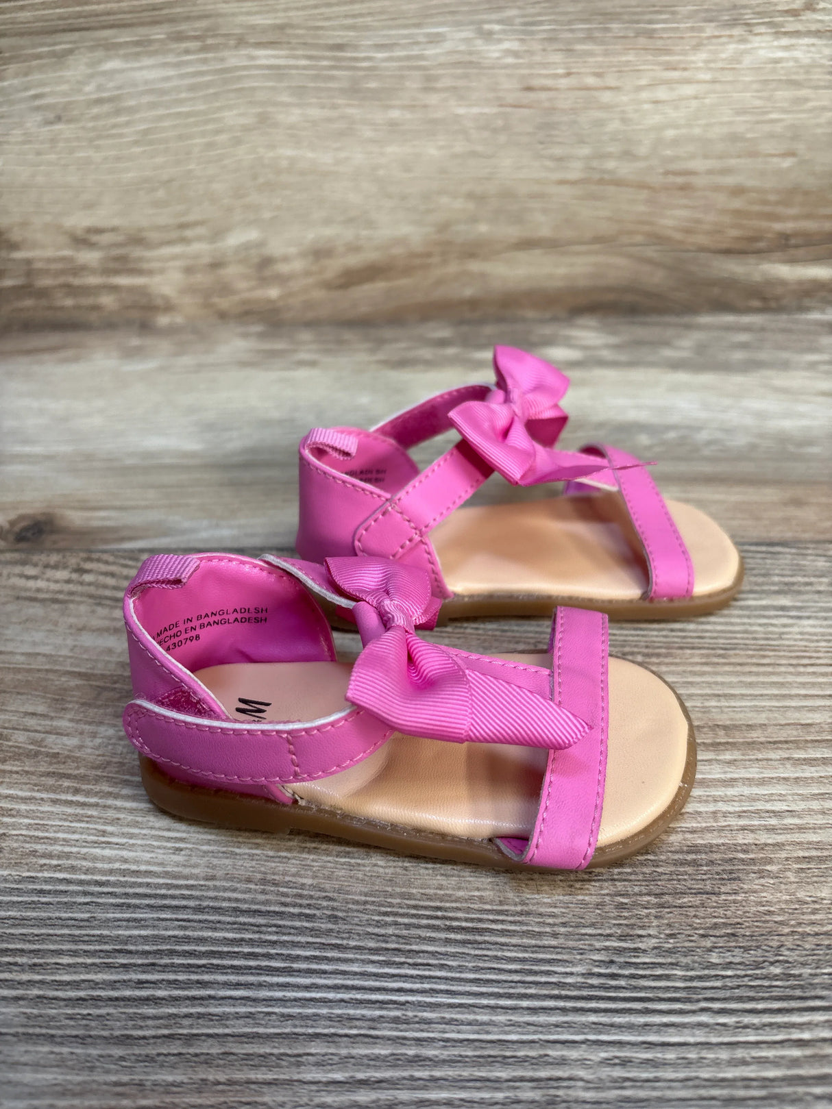 H&M Bow Knot Sandals Pink sz 4/5c