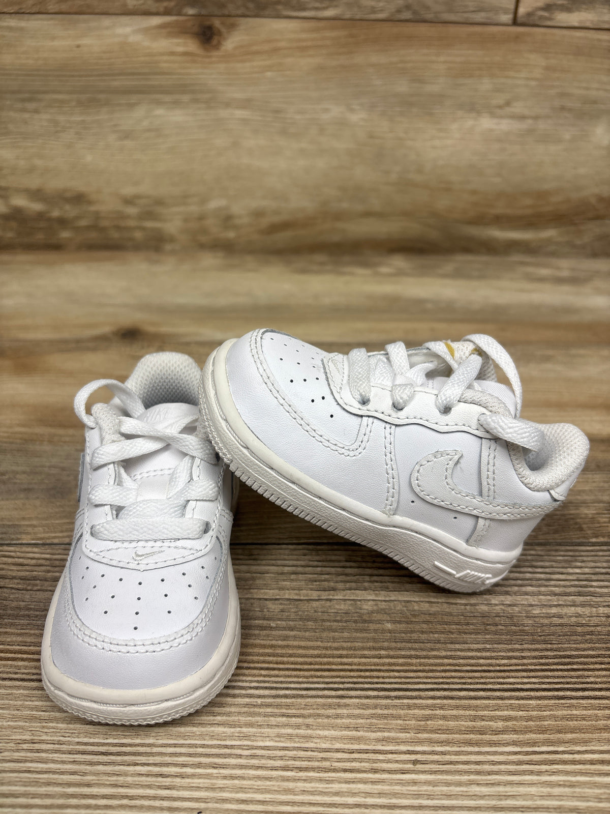 Nike Force 1 LE TD 'Triple White' Sneakers sz 4c