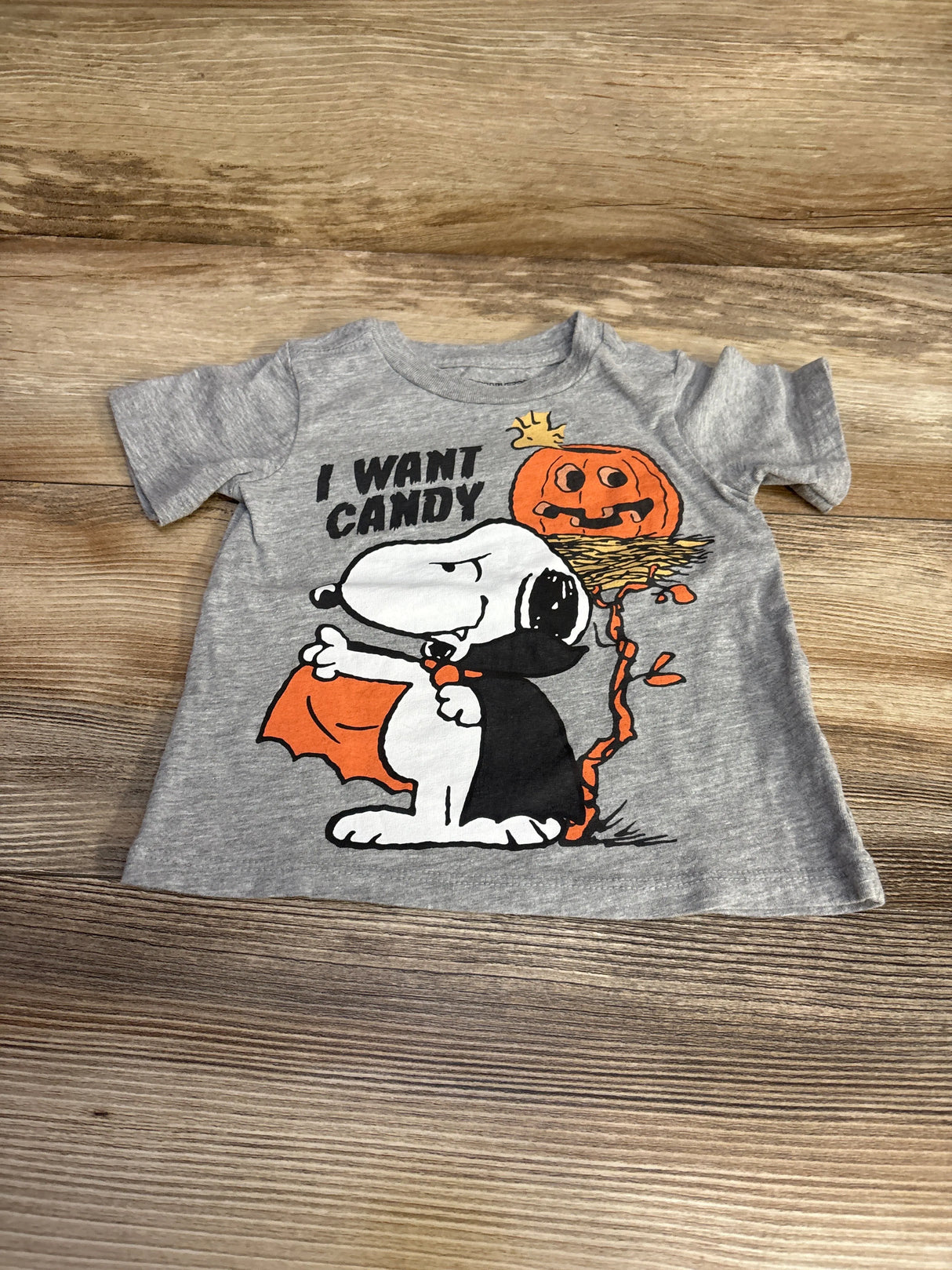Peanuts Snoopy Shirt Grey sz 12m - Me n Mommy To Be