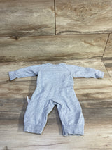 Cherie Kids Footless Kimono Sleeper Grey sz 3-6m