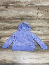 Oshkosh Butterfly Print Full Zip Hoodie Purple sz 24m