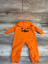 Cat & Jack Pumpkin Hooded Romper Orange sz 12m