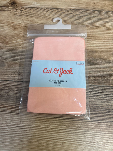 NEW Cat & Jack Footless Tights Pink sz 4-6 - Me n Mommy To Be