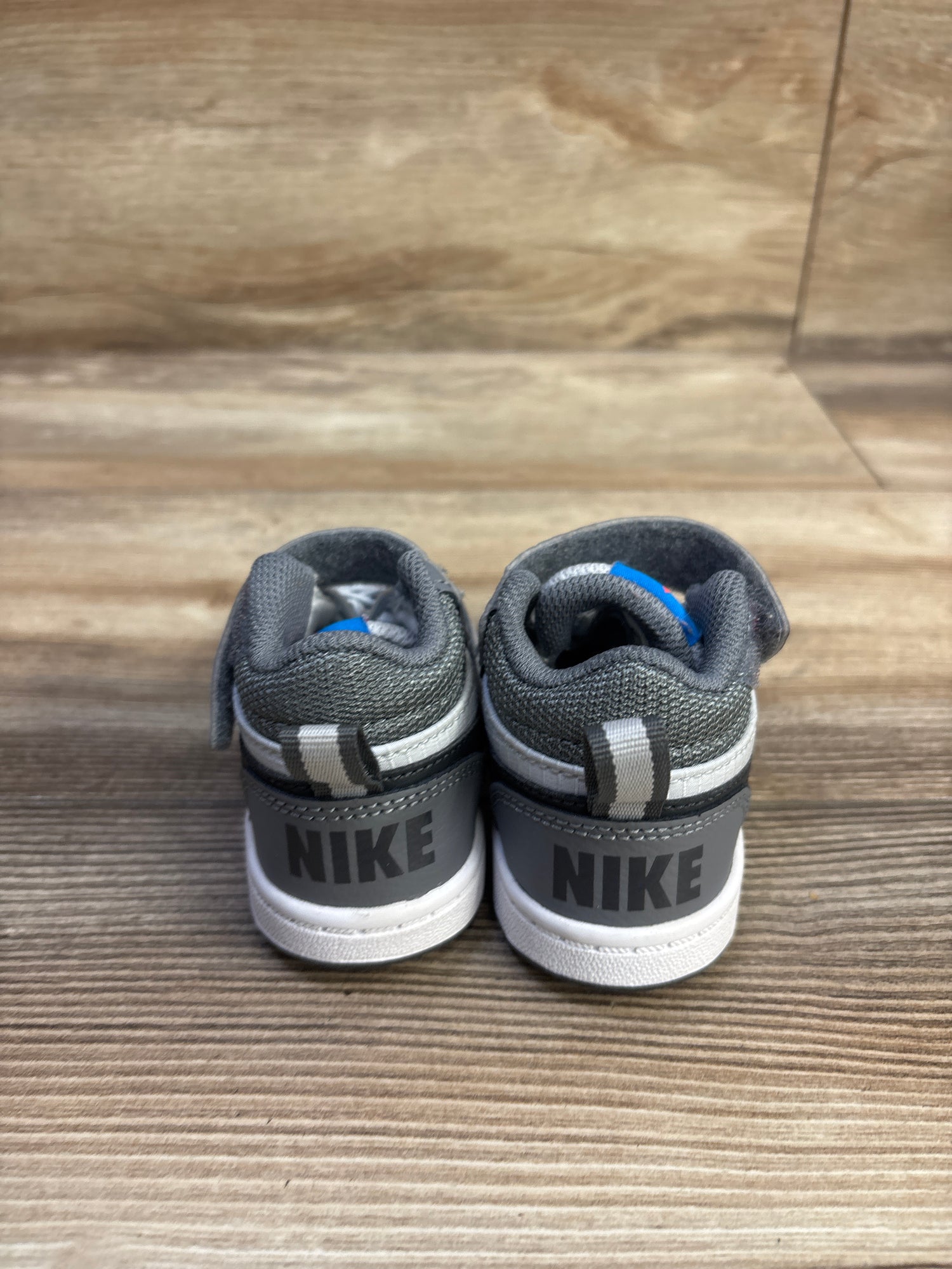 Nike Court Borough Mid TD 'Grey White Blue' Sneakers sz 5c