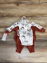 Just One You 3pc Bear Bodysuit Set White sz Newborn