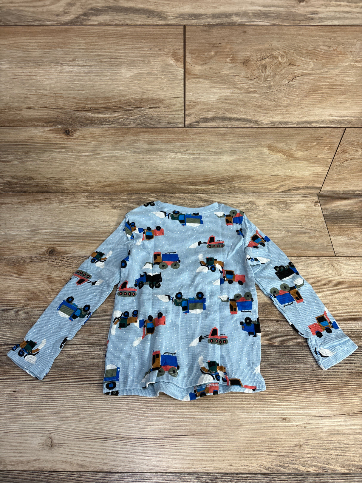 NEW Old Navy Snow Plow Waffle Knit Blue Shirt sz 4T
