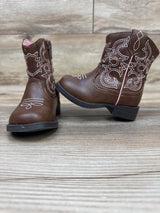 Wonder Nation Western Cowgirl Boots Brown sz 4c