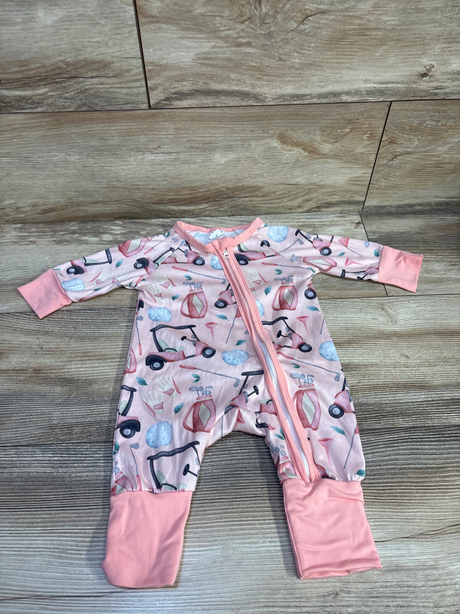 Shein Golf Print Sleeper Pink sz 3-6m