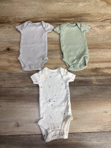 Just One You 3pk Ribbed Bodysuit Set Sage sz Preemie