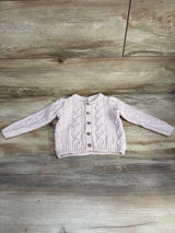 Janie and Jack The Cozy Cable Knit Cardigan Pink sz 12-18m - Me n Mommy To Be