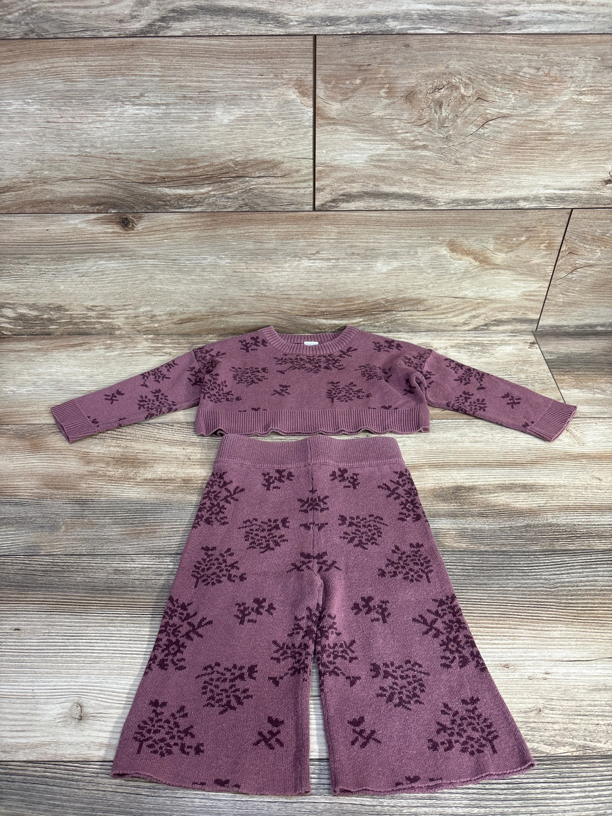 Modern Moments 2pc Knit Sweater Set Purple sz 12m
