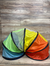 Moncoland Colorful Pop Up Crawl Tunnel with Mesh Windows - 5.5ft