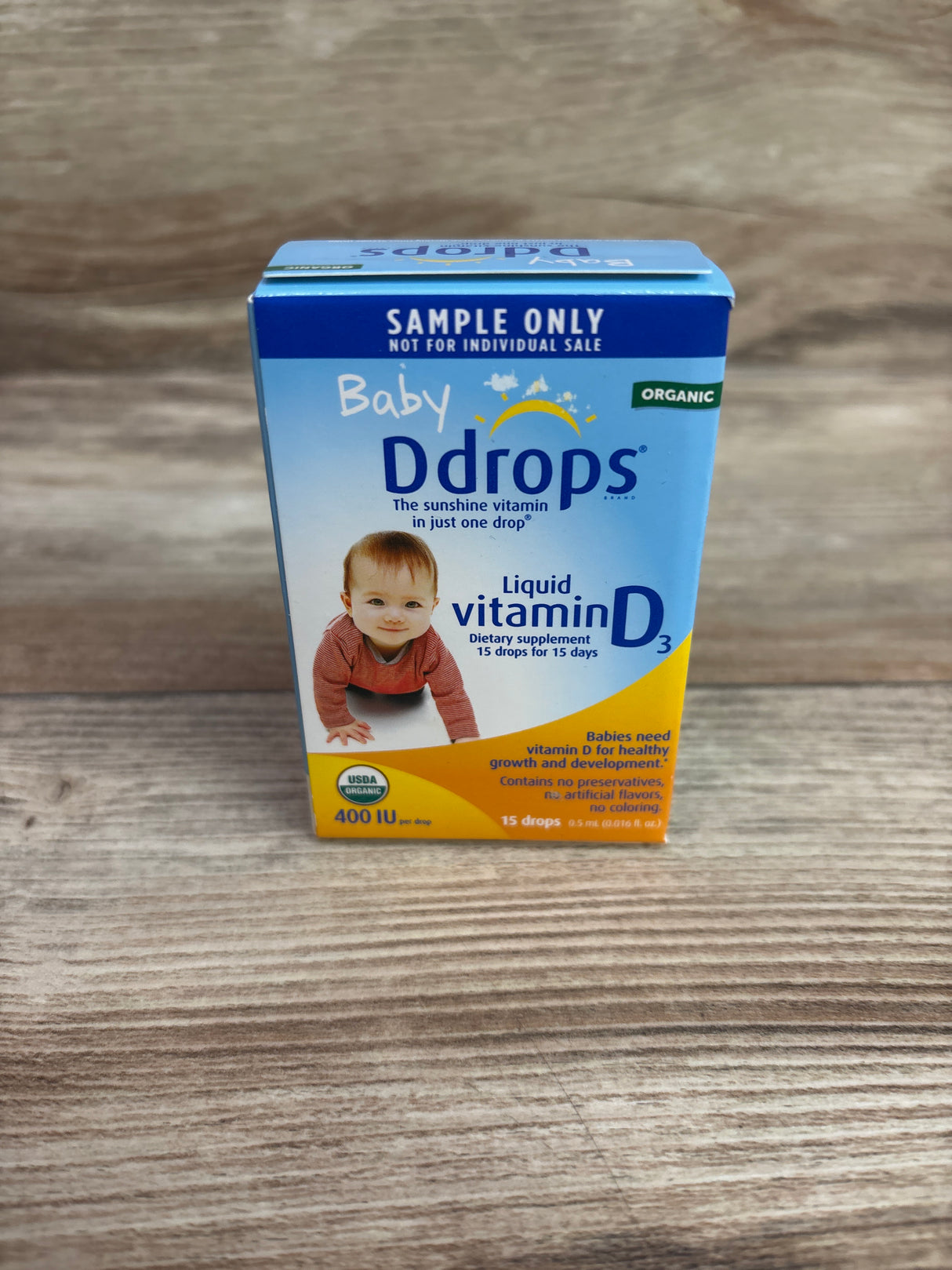 NEW Baby Ddrops 400 IU Liquid Vitamin D 15 Drops 0.5mL