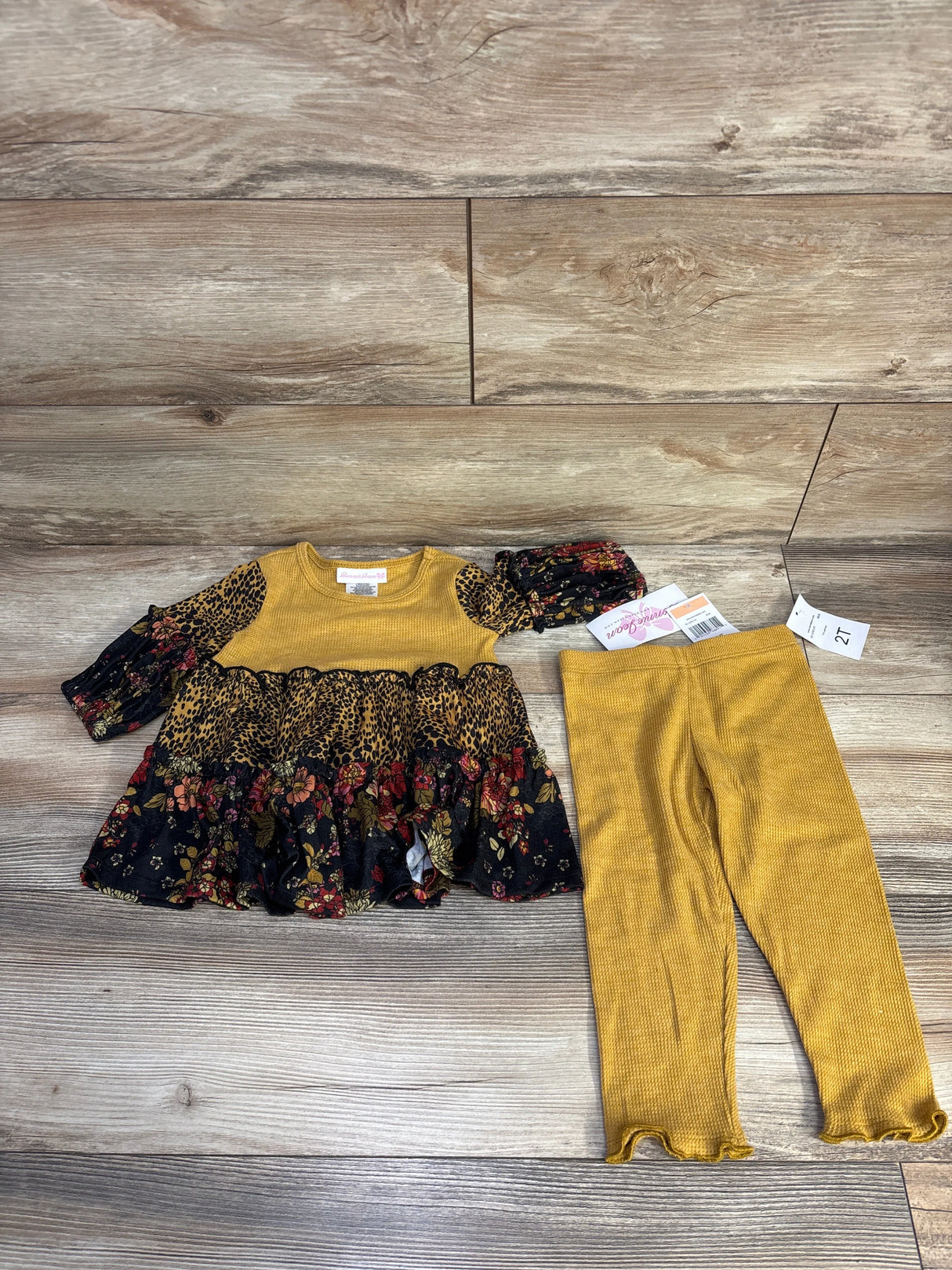 NEW Bonnie Jean 2pc Fall Legging Set sz 2T