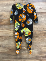 Disney The Nightmare Before Christmas Blanket Sleeper Black sz 2T