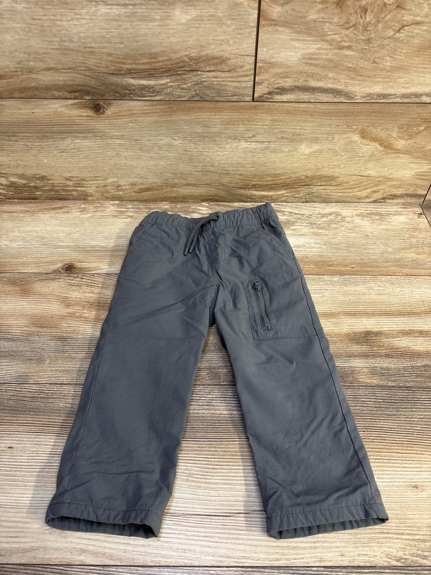 Cat & Jack Lined Drawstring Joggers Grey sz 2T