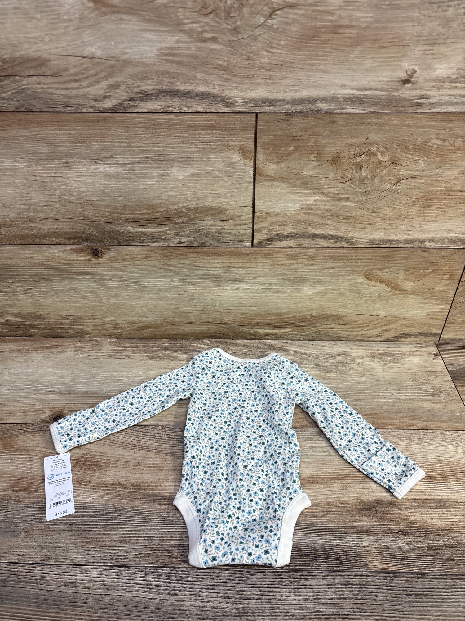 NEW Just One You Long Sleeve Bodysuit White sz Newborn