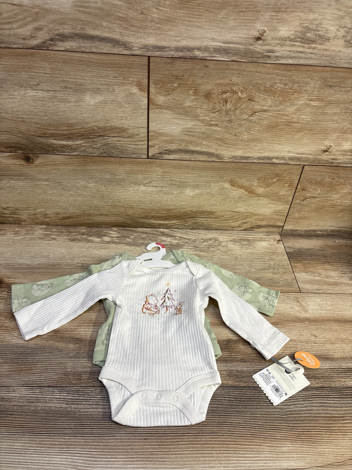 NEW Cloud Island x Disney Winnie The Pooh 2pk Bodysuits Green sz Newborn
