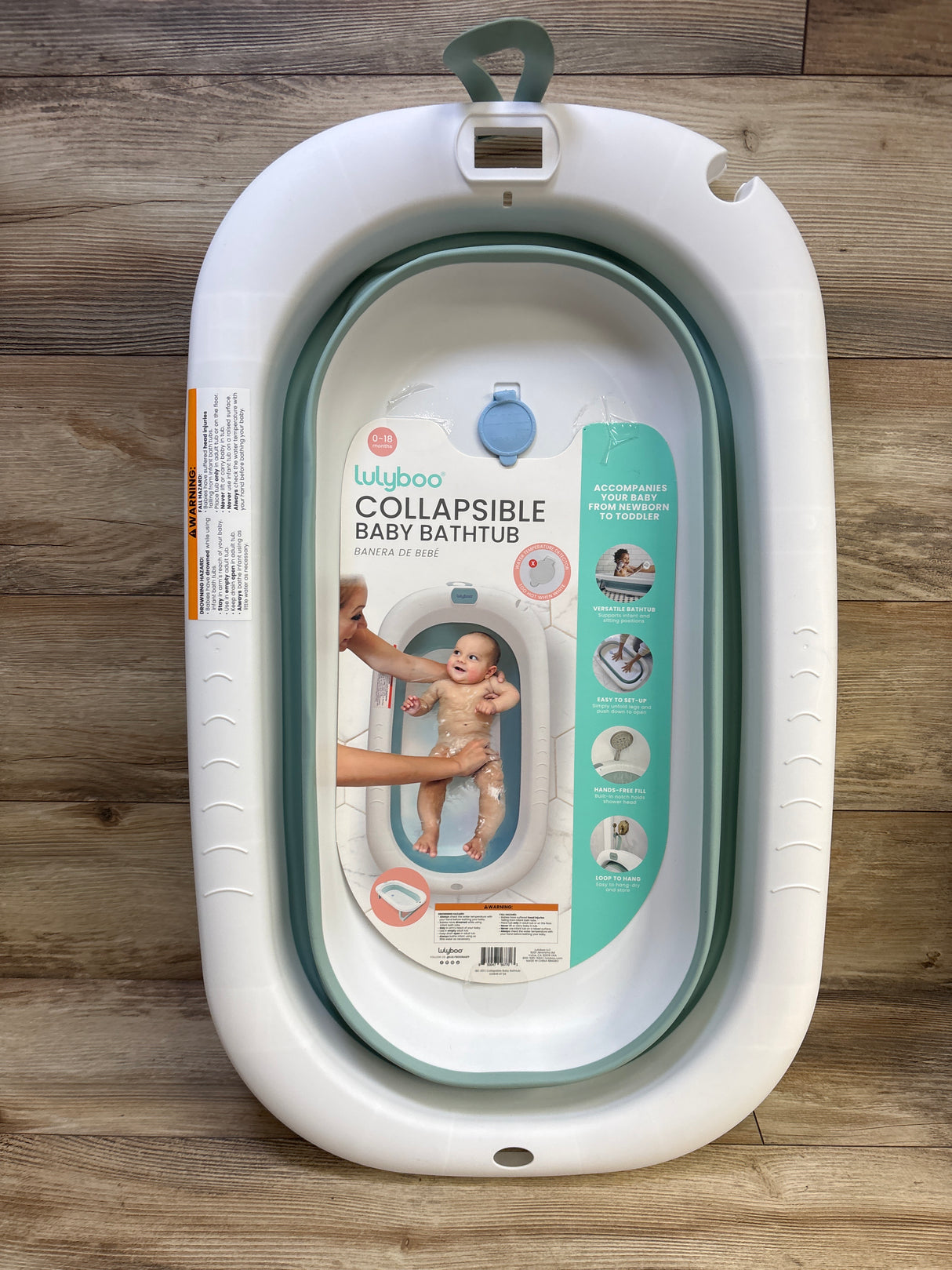 NEW Lulyboo Collapsible Baby Bathtub*