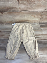 NEW Old Navy Linen Blend Floral Pants Cream sz 3T