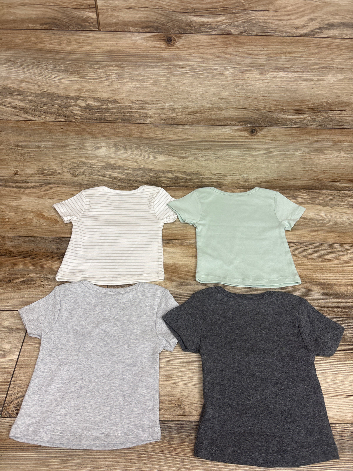Cloud Island 4pk Short Sleeve Shirts Grey sz 6-9m