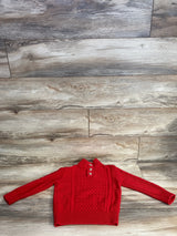 Cat & Jack Cable Henley Knit Sweater Red sz 5T