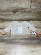 NEW Cat & Jack Striped Bunny Sweater Brown sz 18m