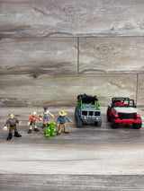 Fisher Price Imaginext Jurassic World Vehicles & Figures 7pc Set