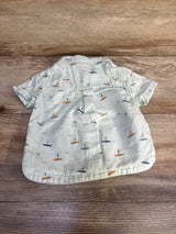 Little Co Button-Up Shirt Mint sz 6m