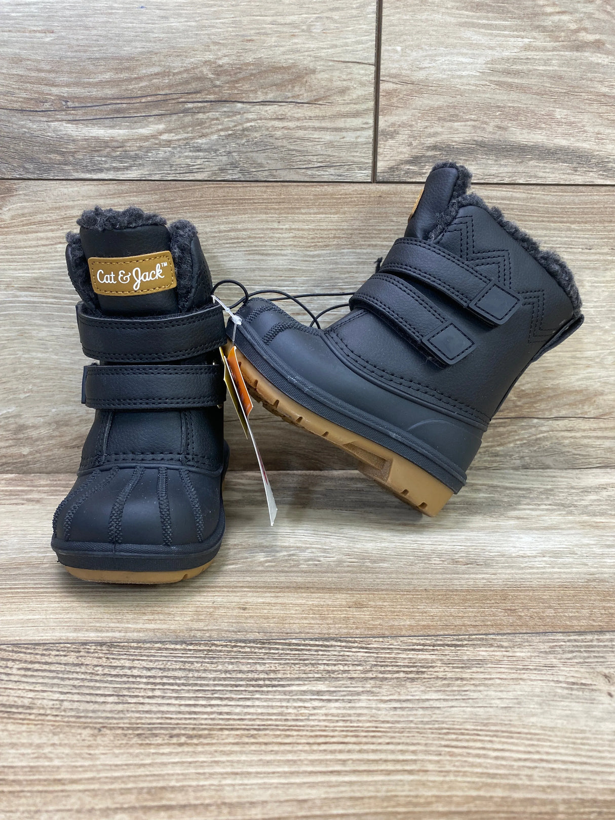 NEW Cat & Jack Denver Black Winter Boots sz 5c