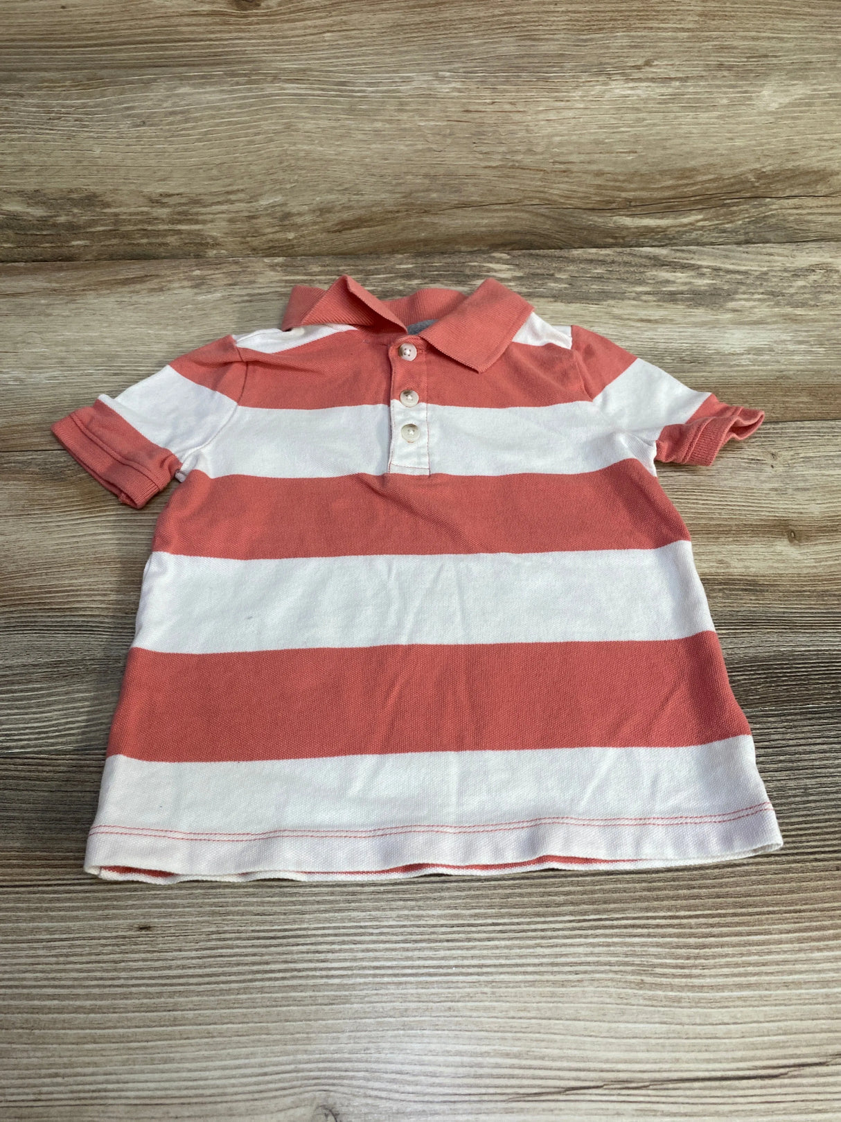 Old Navy Striped Polo Shirt White sz 3T - Me n Mommy To Be