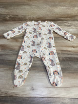 Larkspur Bunny Print Sleeper Cream sz 3-6m