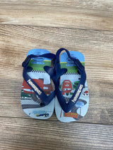 Havaianas x Disney Pixar Cars Flip Flops Blue sz 6c