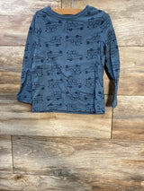 Old Navy Tree Print Shirt Blue sz 4T