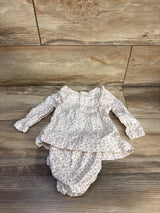 Just One You 2pc Dress & Bloomers Set White sz 9m
