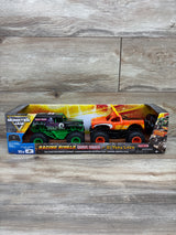 NEW Monster Jam Grave Digger vs El Toro Loco Racing Rivals Remote Control Cars